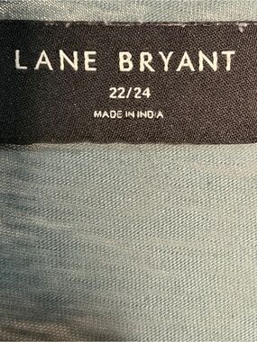 Lane Bryant Soft Light Blue Knit Top